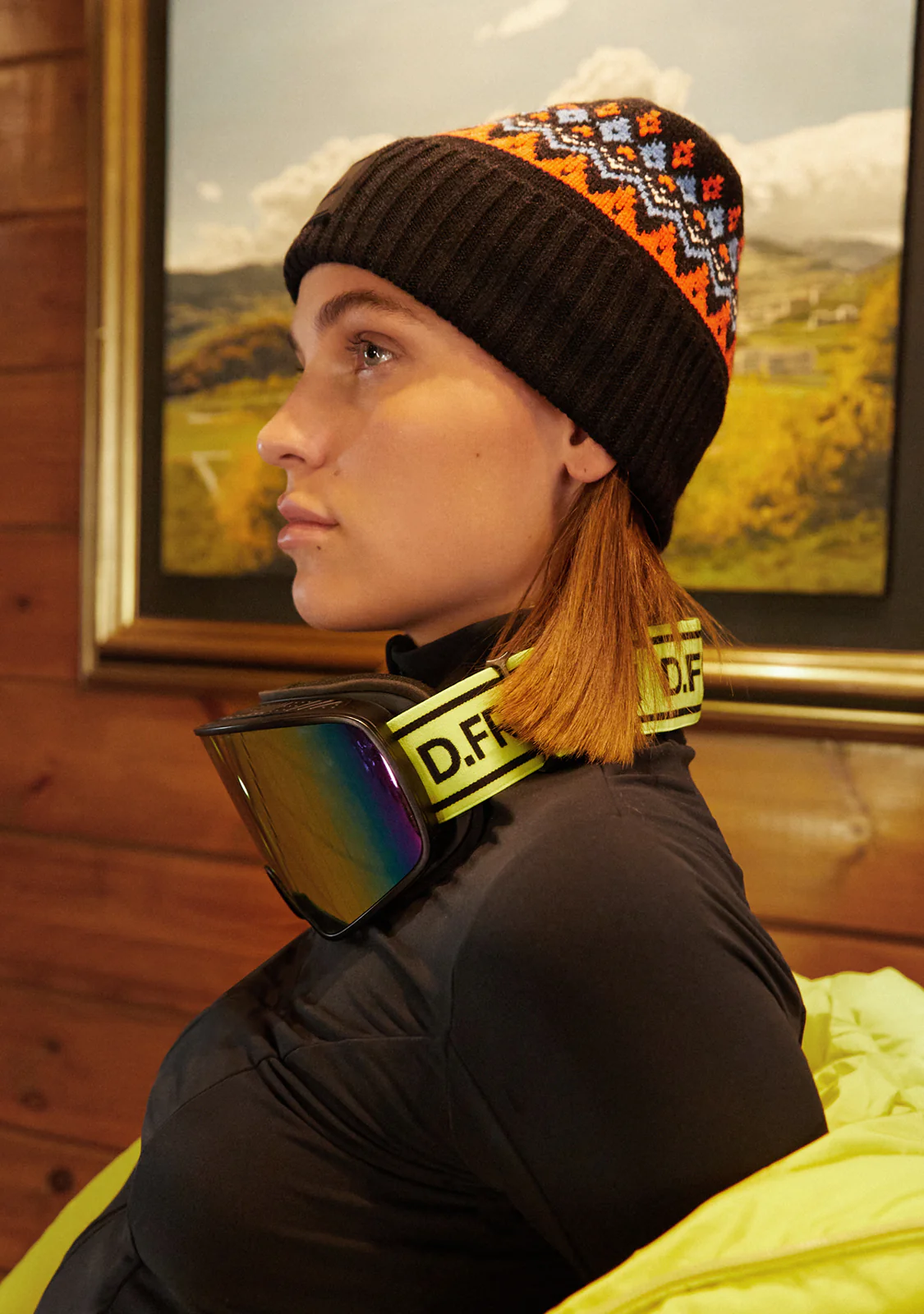 Nordic TRK Fair Isle Beanie Navy - Image 3