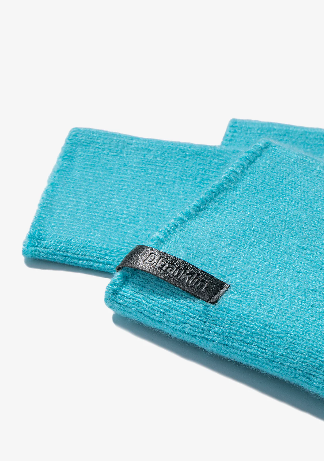 Nordic TRK Knitted Fingerless Gloves Teal - Image 2