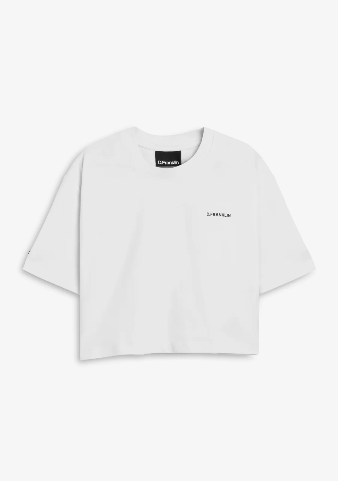 Origins Cropped T-Shirt White / Black - Image 3