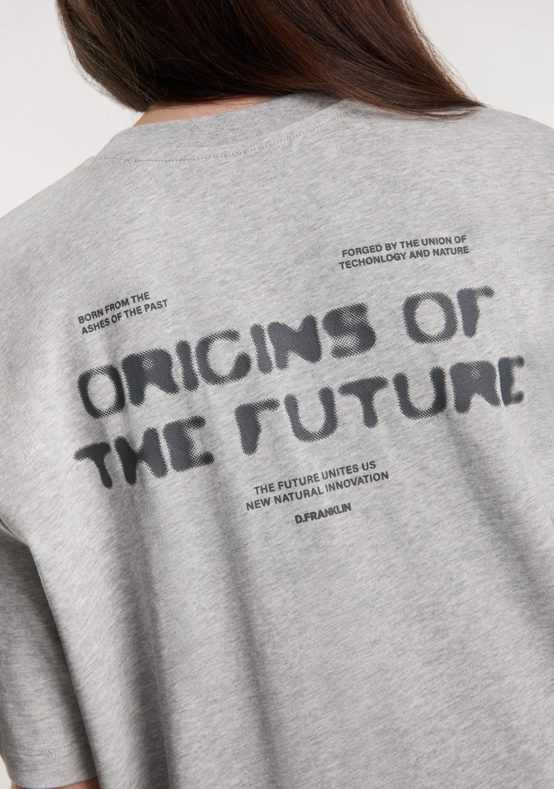 Origins T-Shirt Grey Melange / Anthracite - Image 4