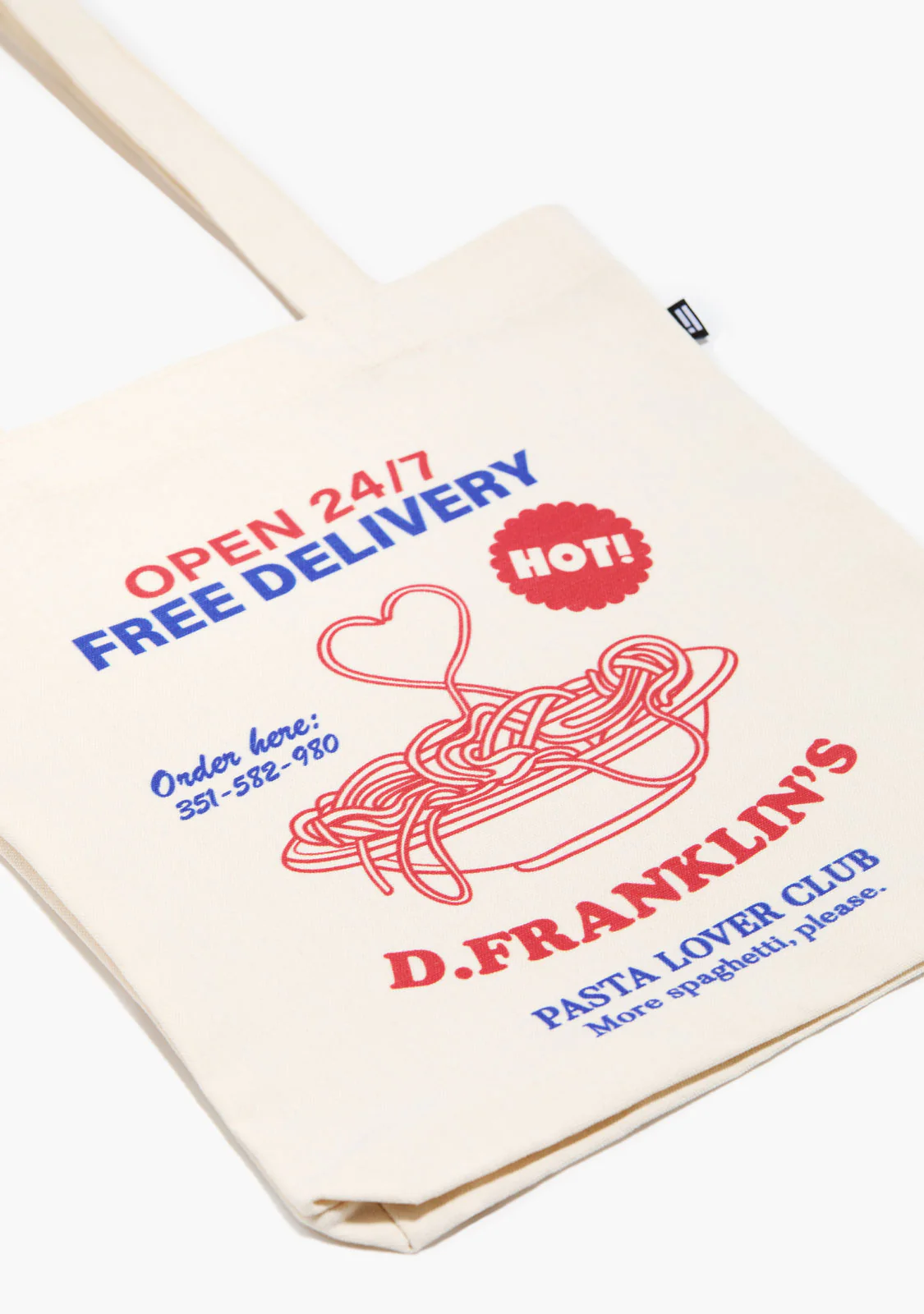 Pasta Lover Tote Bag Natural - Limited Edition - Image 3