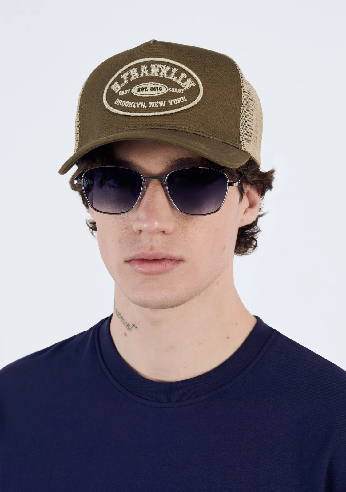 Patch Trucker Cap Army Green - Image 5