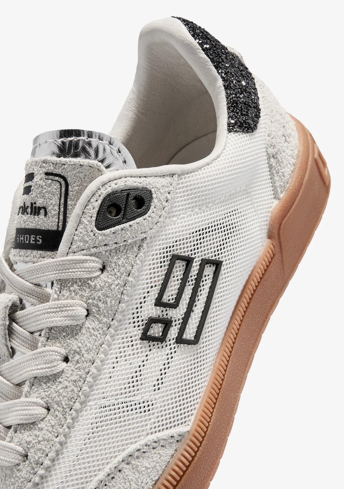Rebel Mesh White / Black Glitter - Image 4