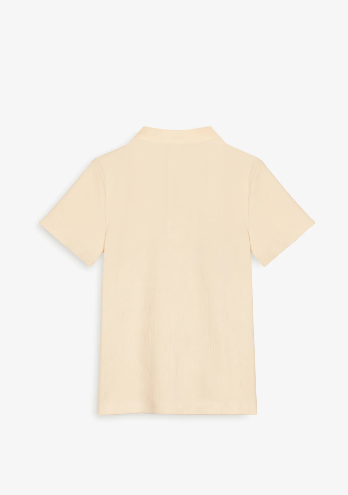 Rib Polo Top Butter - Image 3
