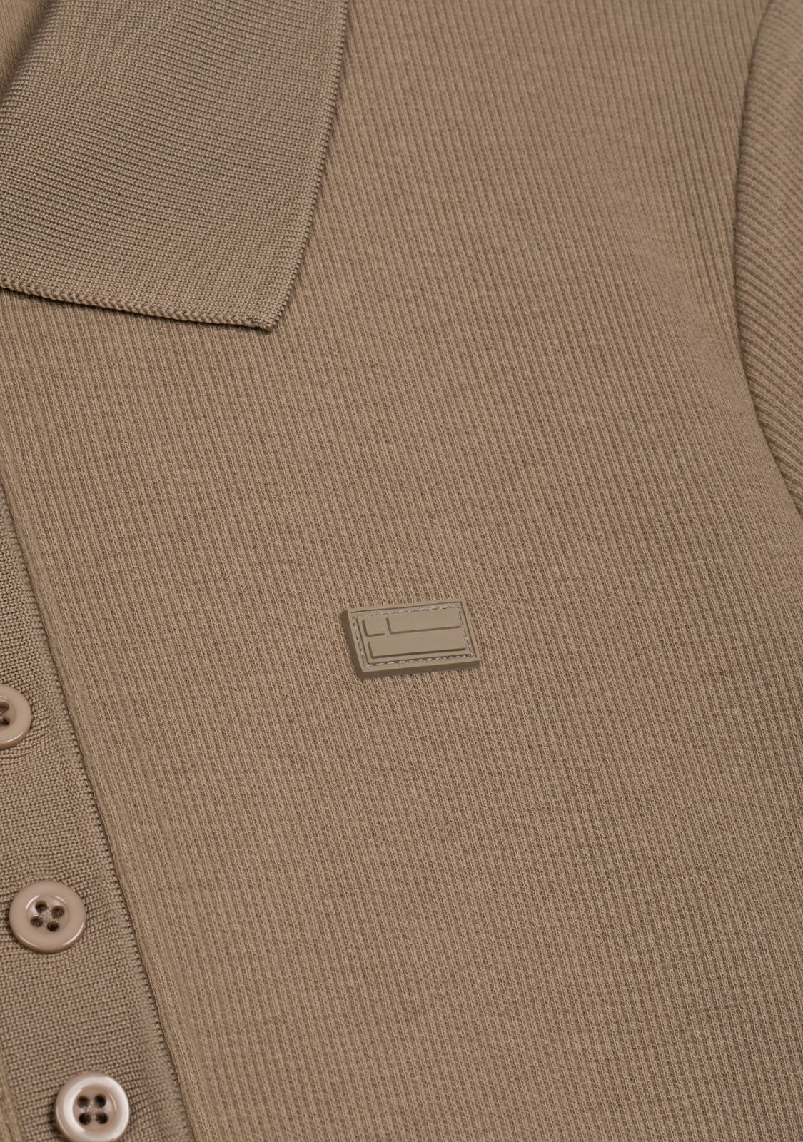Rib Polo Top Sand - Image 2