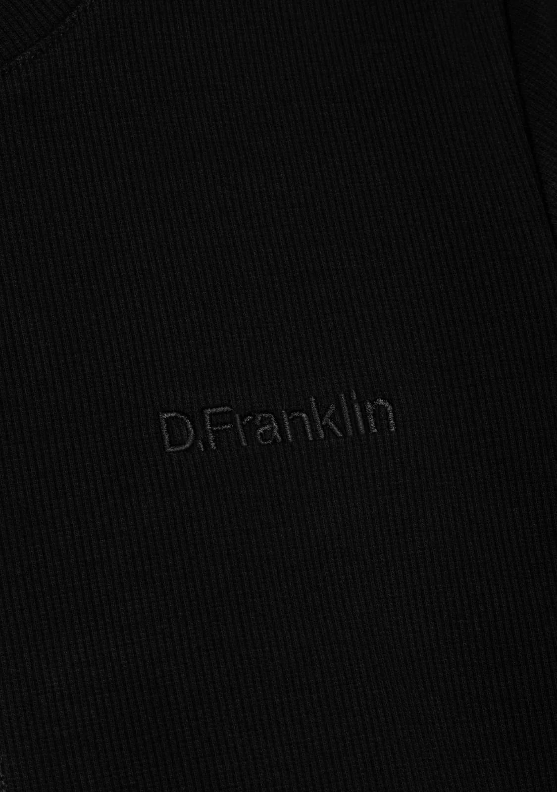 Rib T-Shirt Black - Image 2