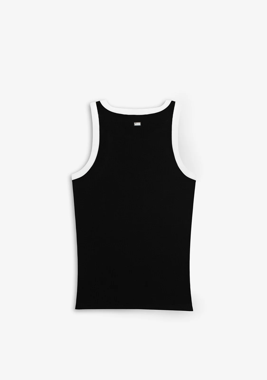 Rib Tank Top Black / White - Image 3