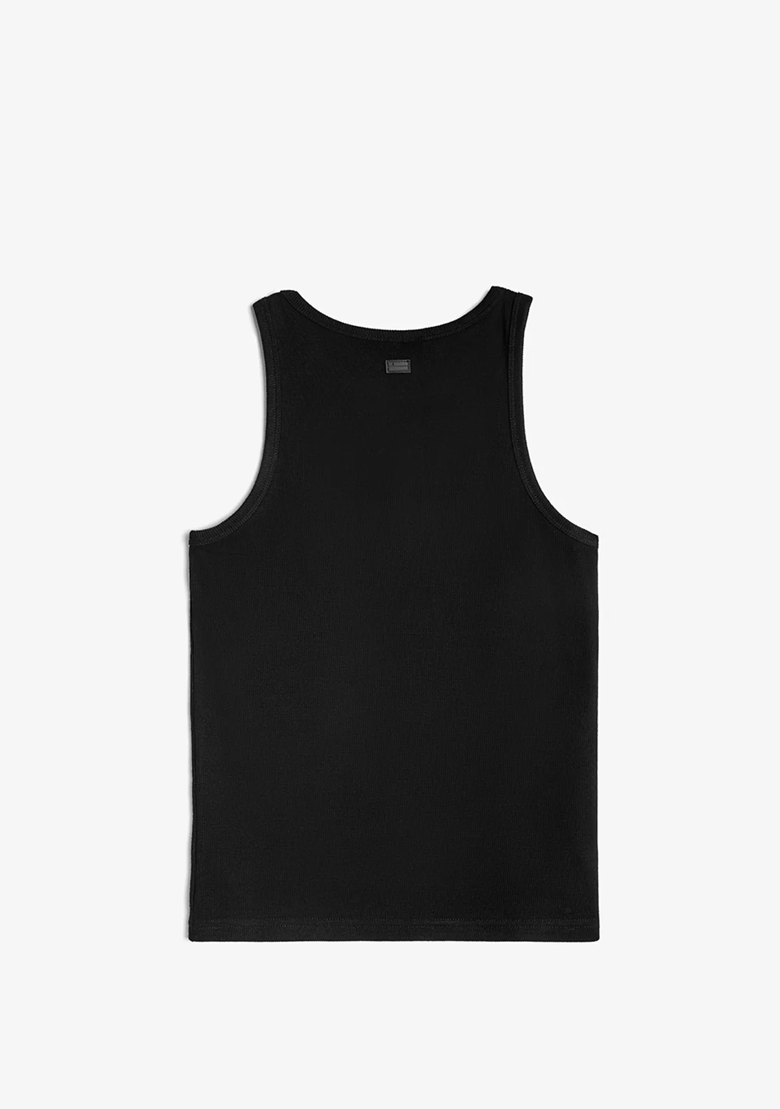 Rib Tank Top Heart Black - Image 5