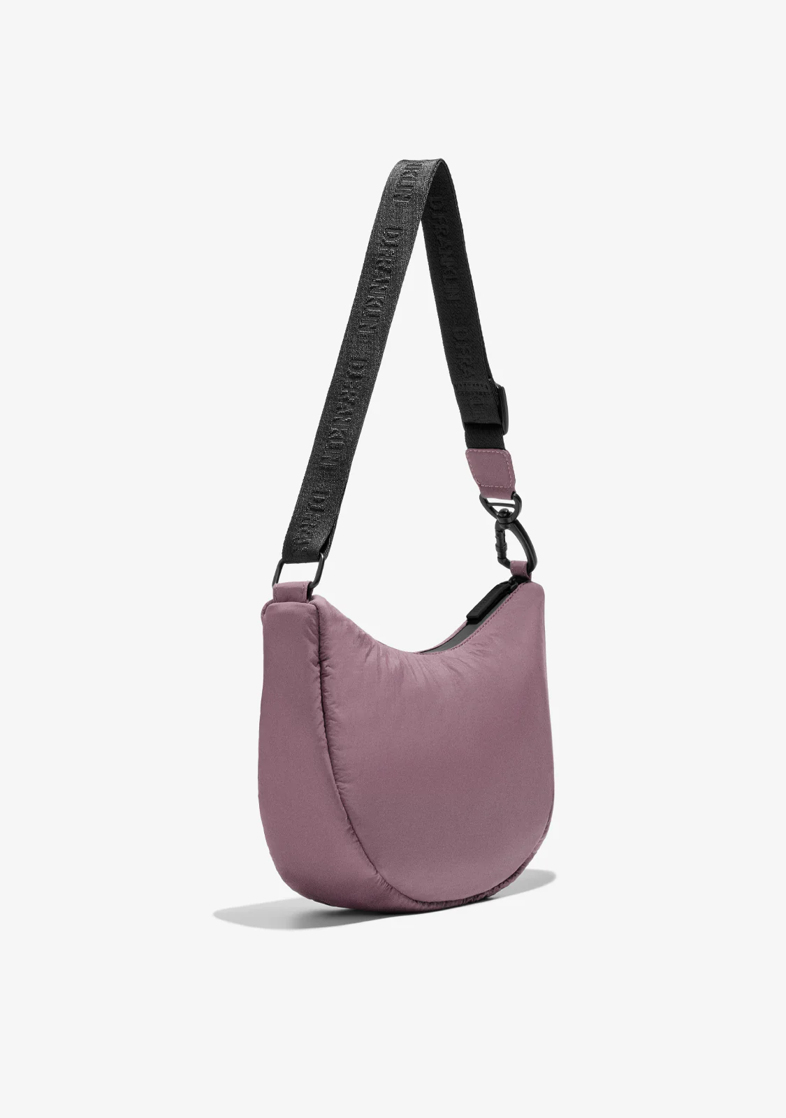Round Nylon Crossbody Bag Pink - Image 2
