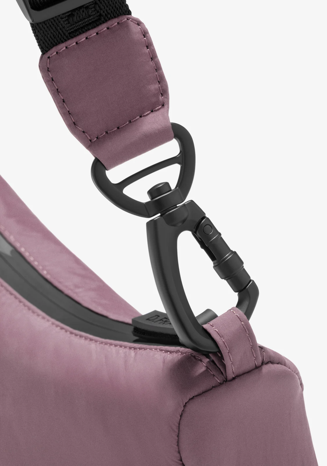Round Nylon Crossbody Bag Pink - Image 5