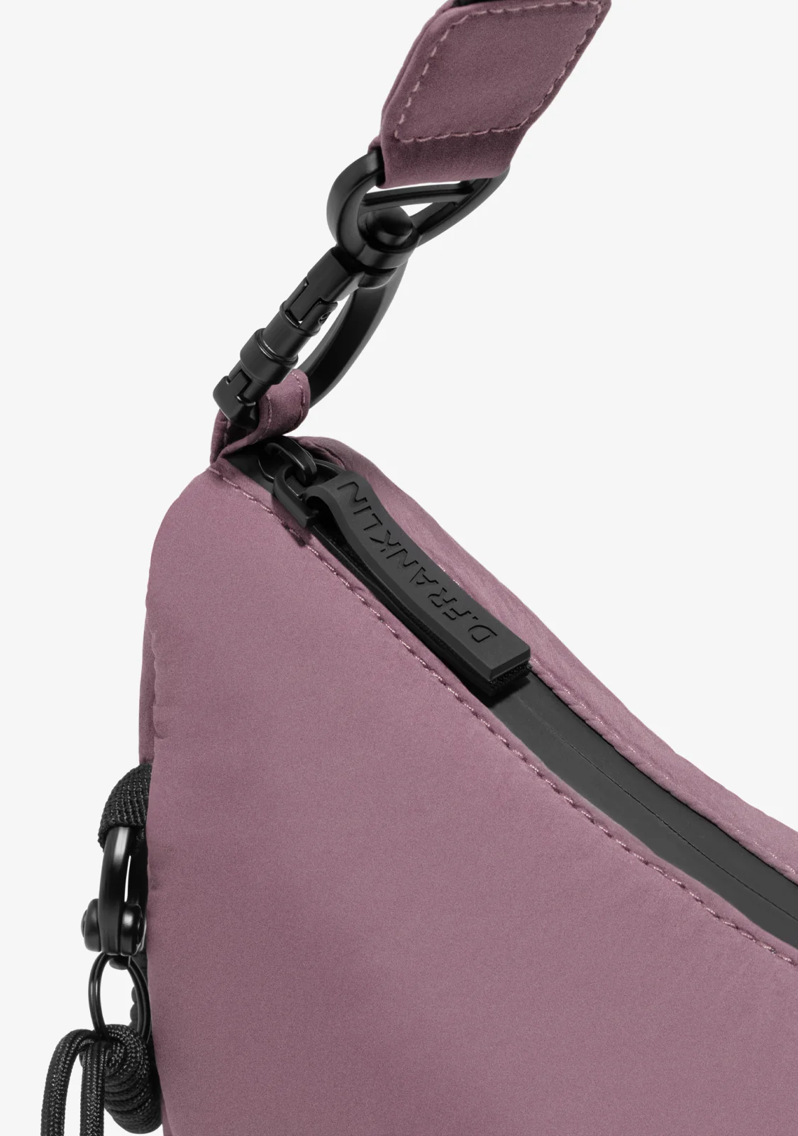 Round Nylon Crossbody Bag Pink - Image 6