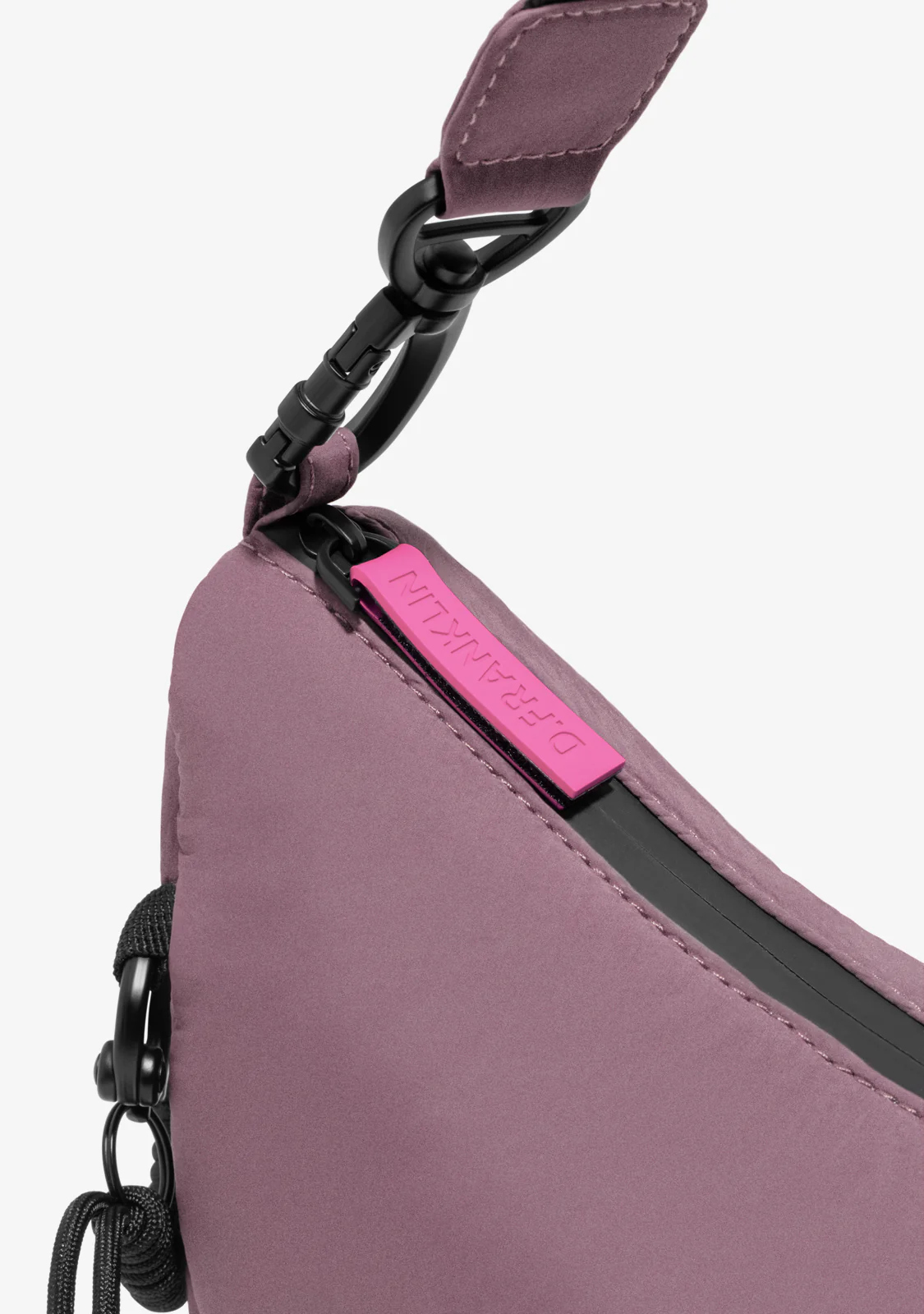 Round Nylon Crossbody Bag Pink + Custom Set Fuchsia - Image 6