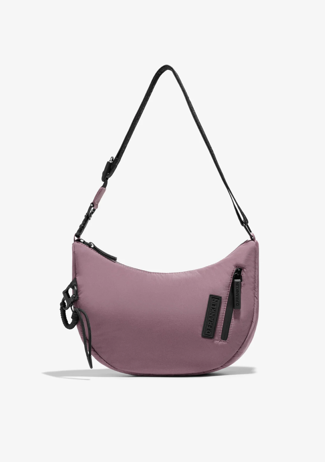 Round Nylon Crossbody Bag Pink + Custom Set Fuchsia - Image 8