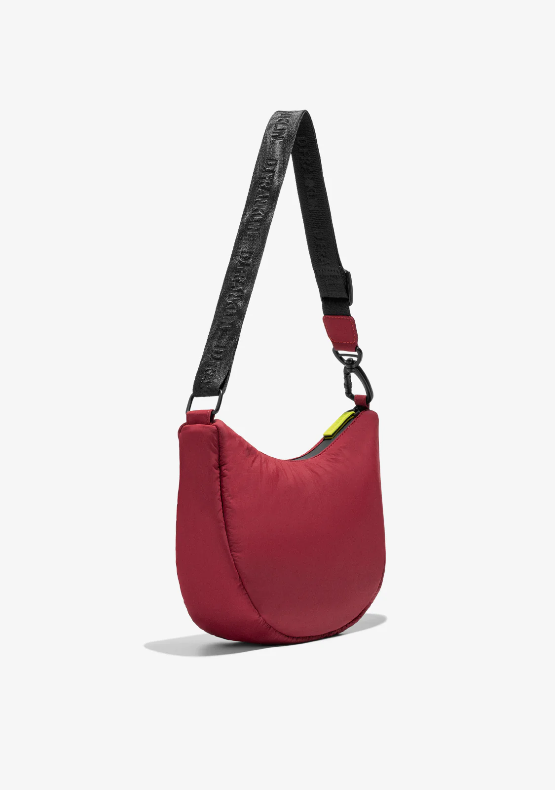 Round Nylon Crossbody Bag Red + Custom Set Lime - Image 2
