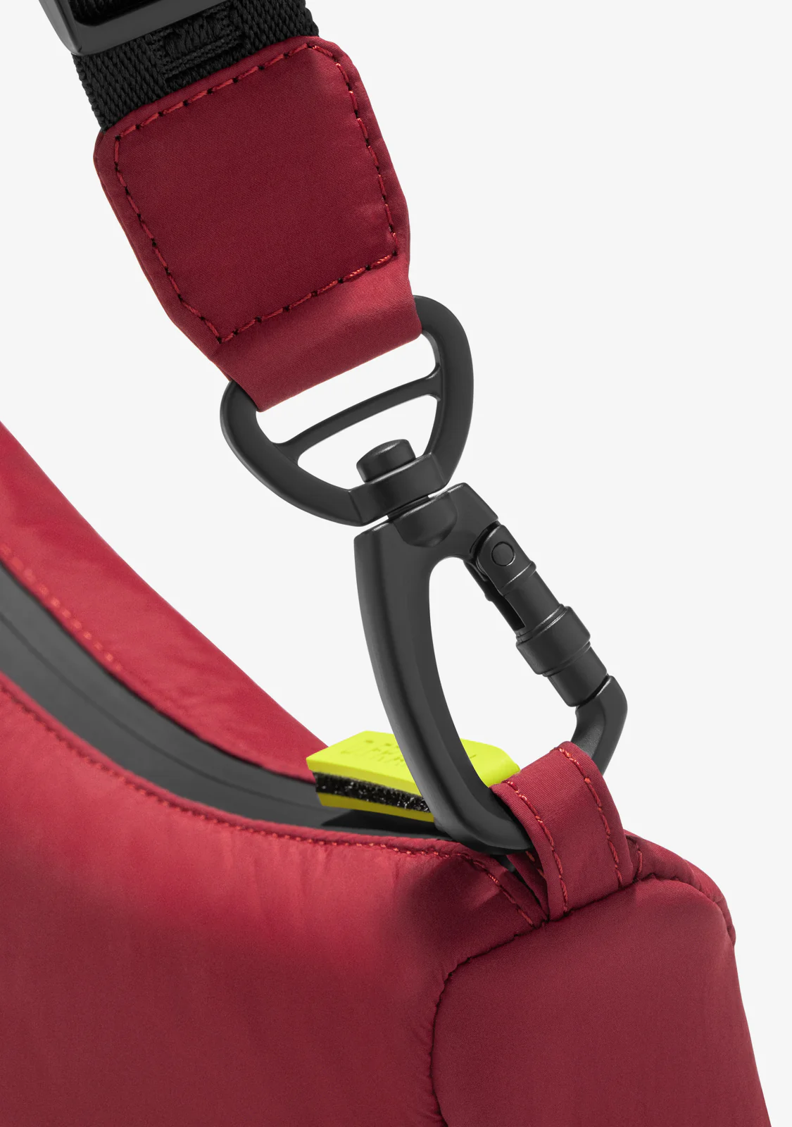 Round Nylon Crossbody Bag Red + Custom Set Lime - Image 5