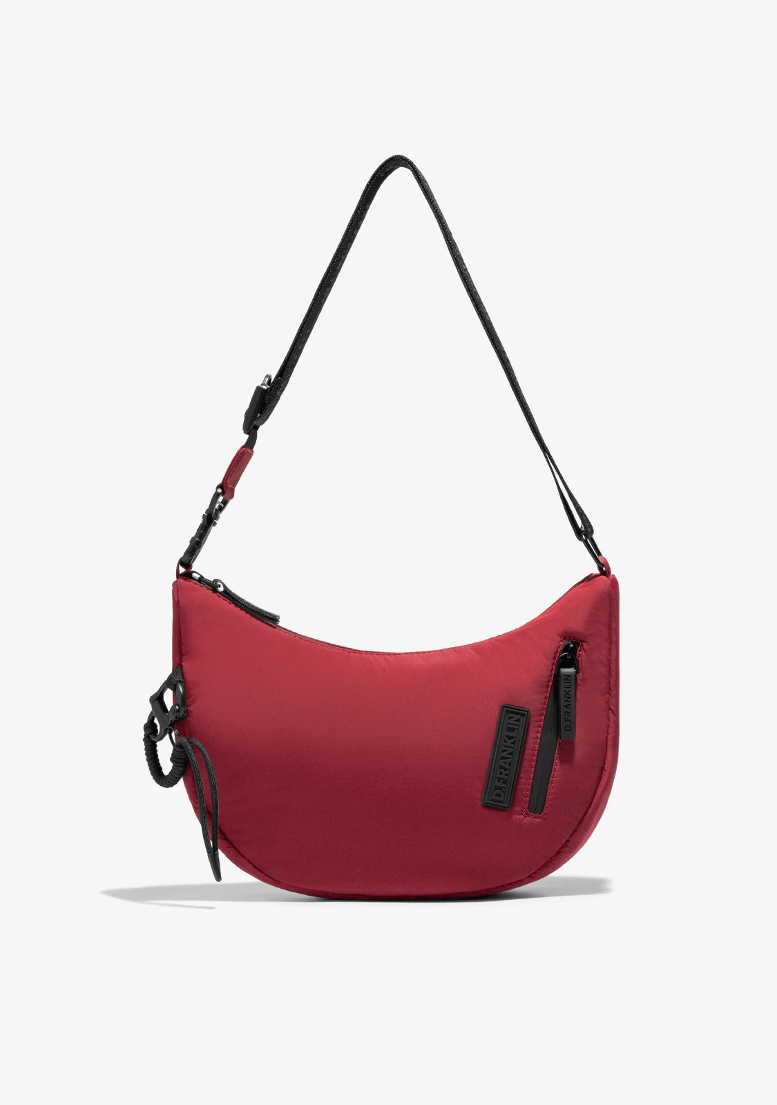 Round Nylon Crossbody Bag Red + Custom Set Lime - Image 8