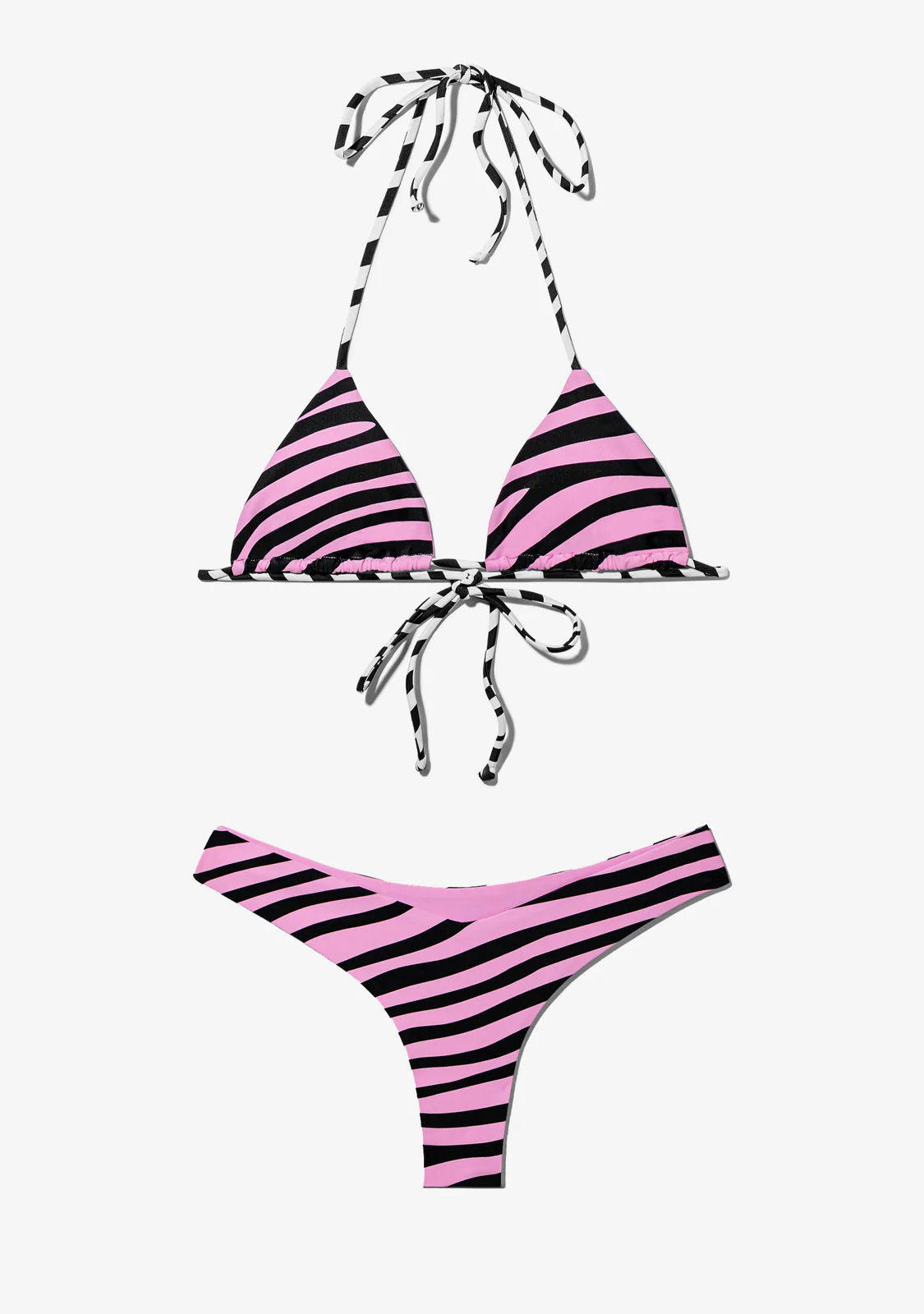 Samoa Top + Fiji Bottom Bikini Zebra Pink - Image 2