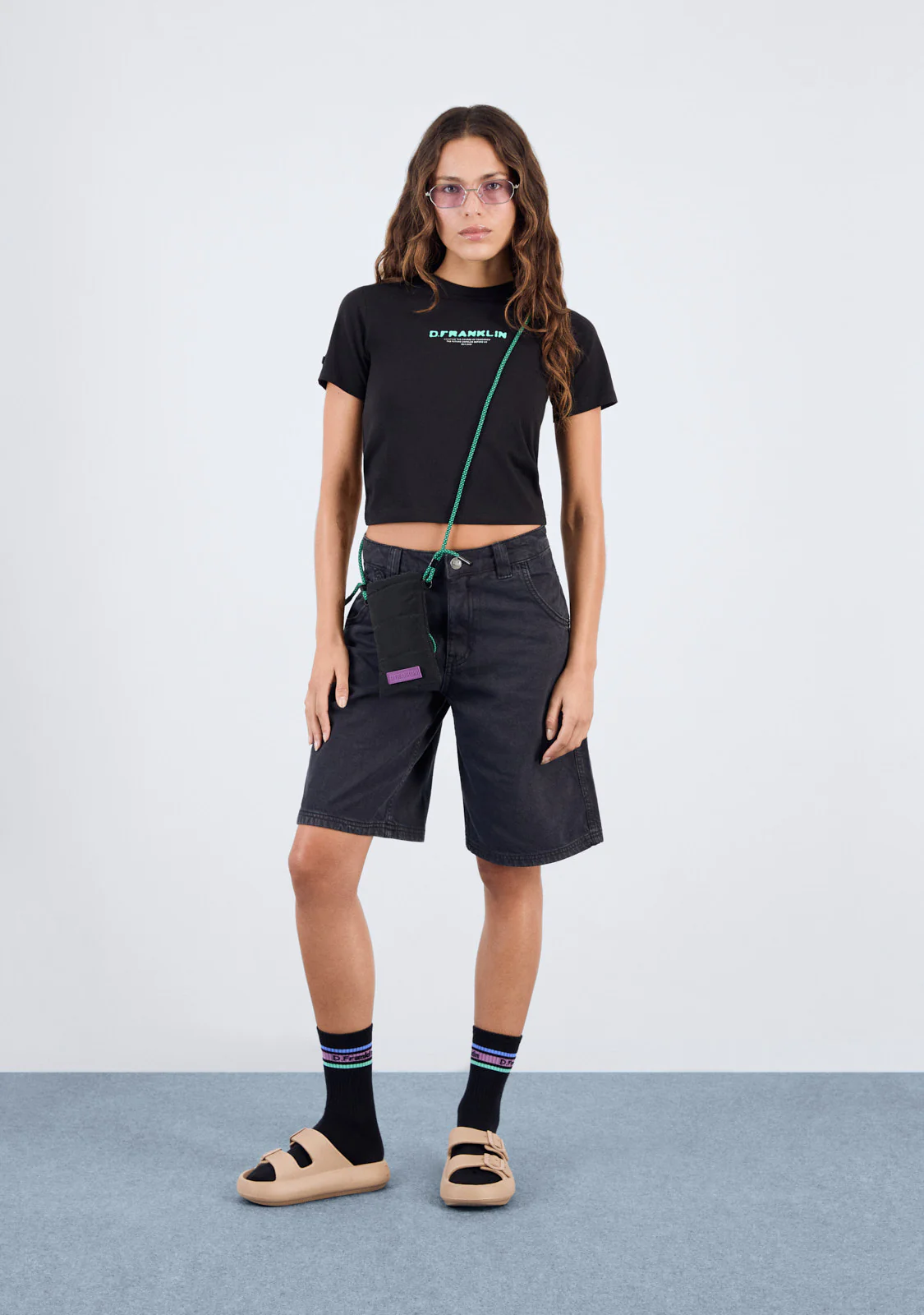 Tomorrow Cropped T-Shirt Black - Image 2
