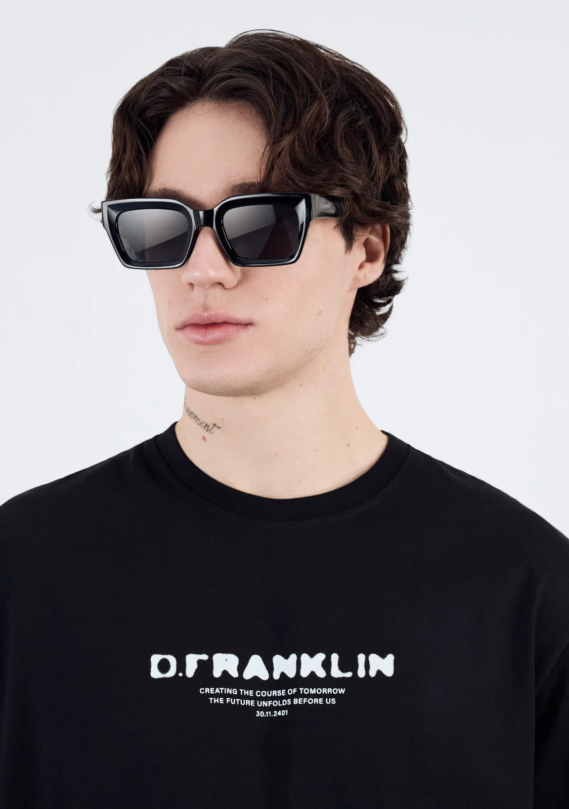 Tomorrow T-Shirt Black / White - Image 7