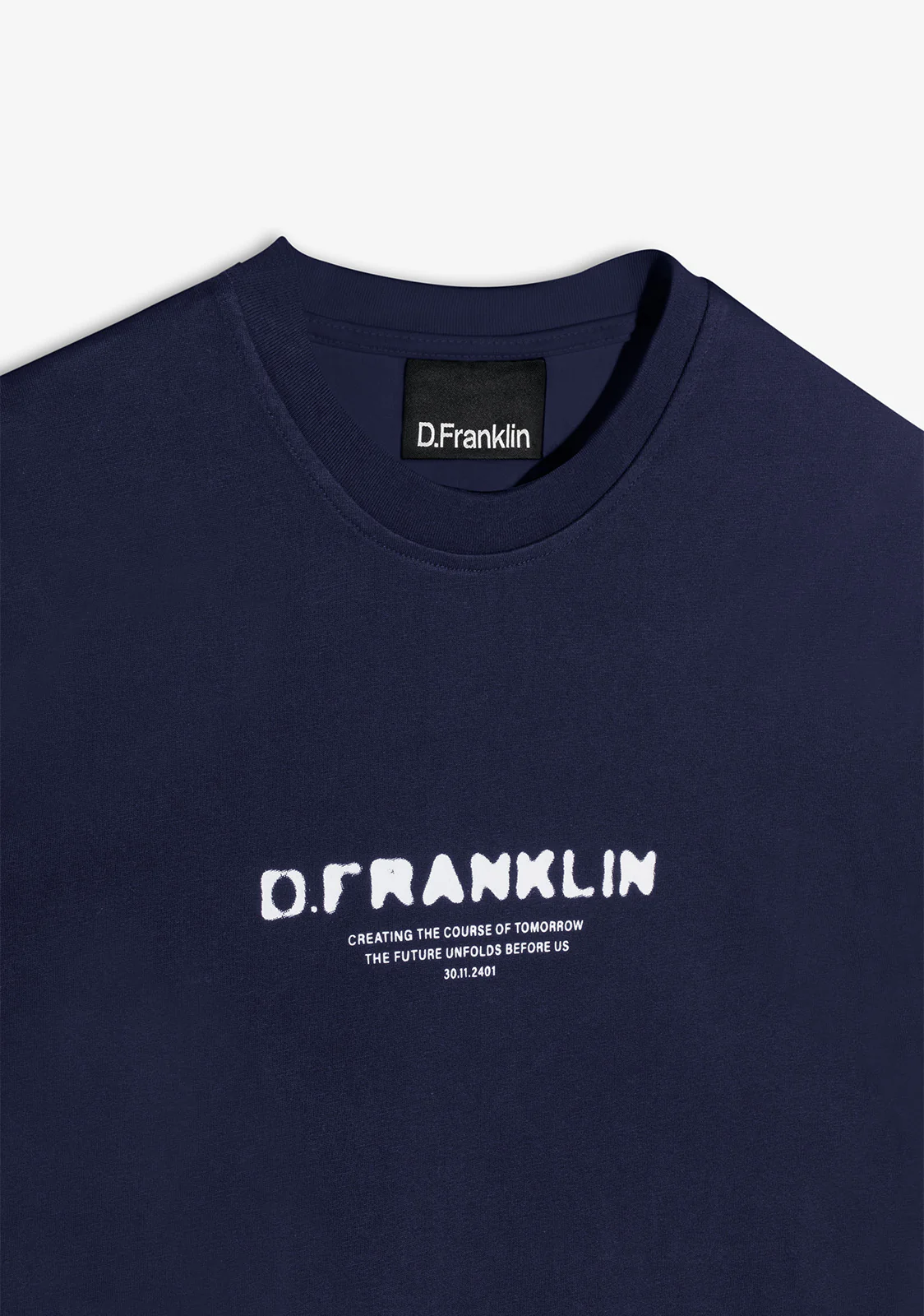 Tomorrow T-Shirt Navy / White - Image 3