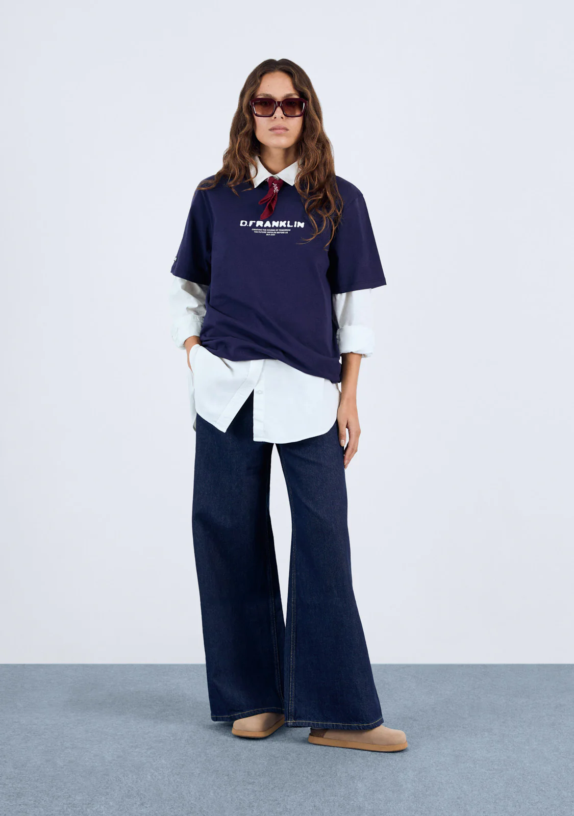 Tomorrow T-Shirt Navy / White - Image 4