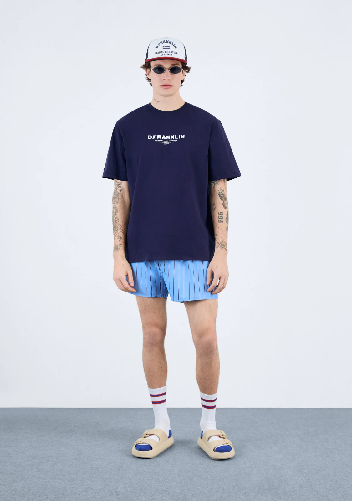 Tomorrow T-Shirt Navy / White - Image 6