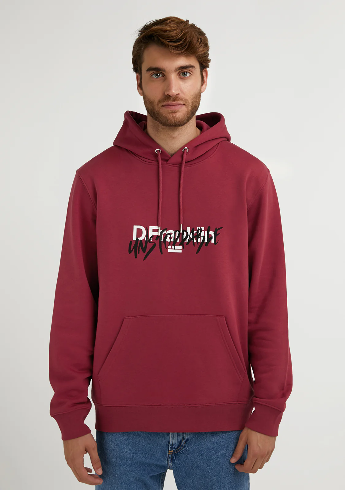Unstoppable Hoodie Dark Red - Image 4