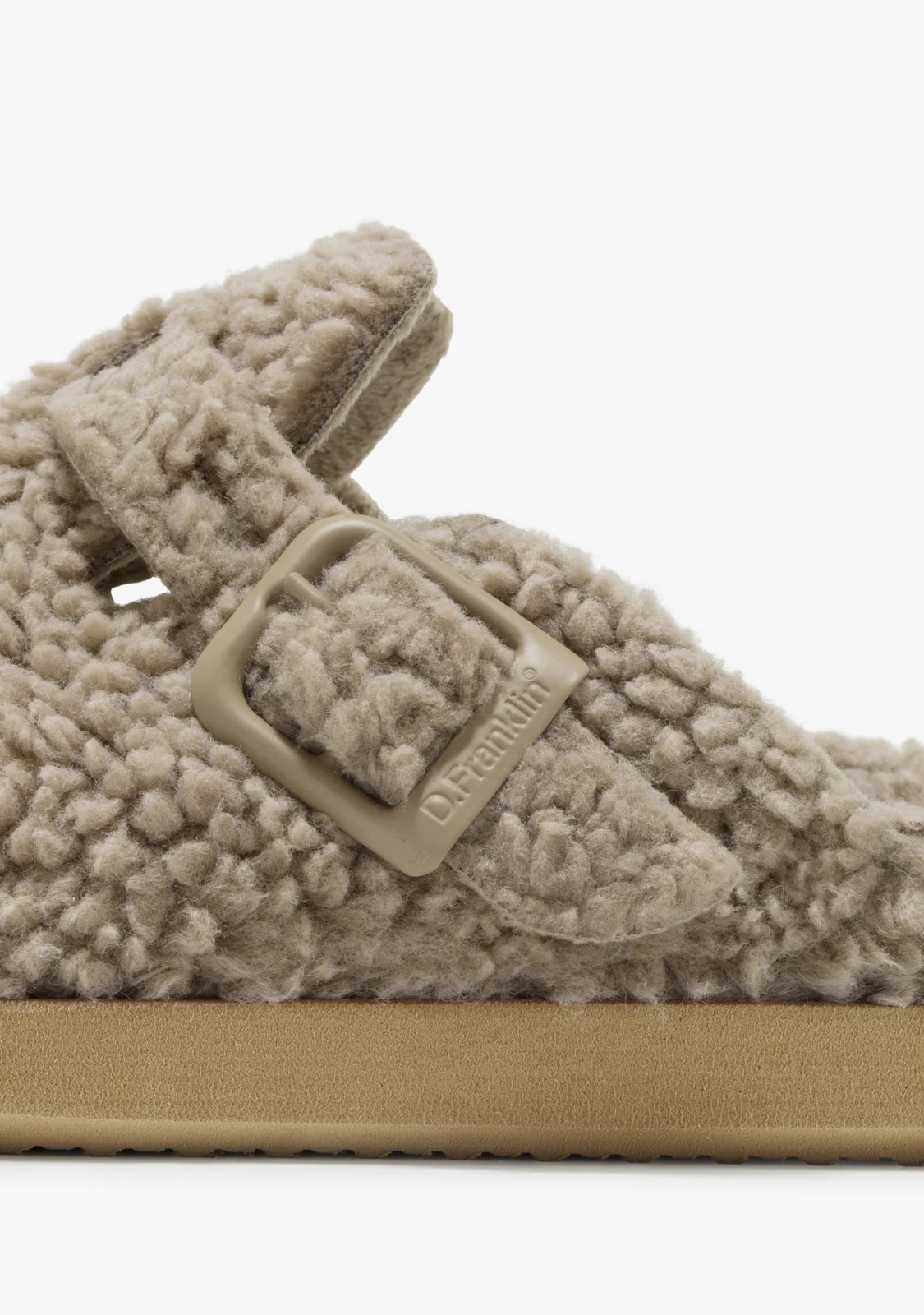 Vibe Clog Fleece Taupe - Image 3