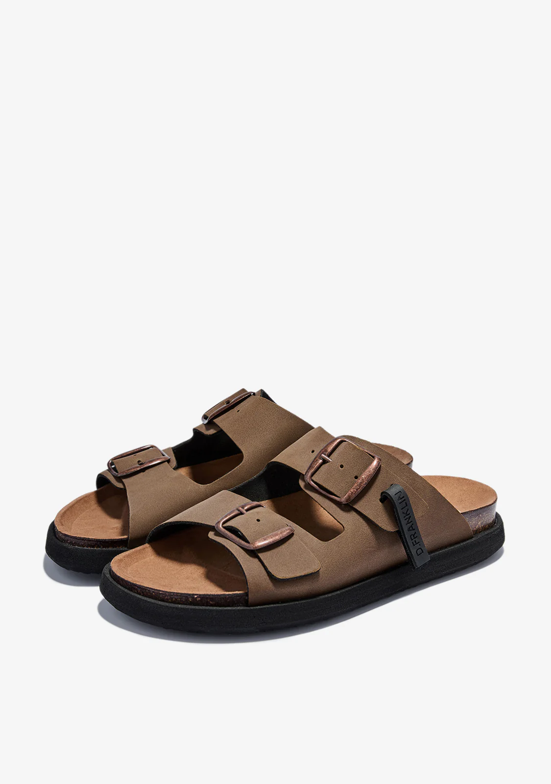 Vibe Sandals Buckle Brown Nobuck / Rose - Image 2