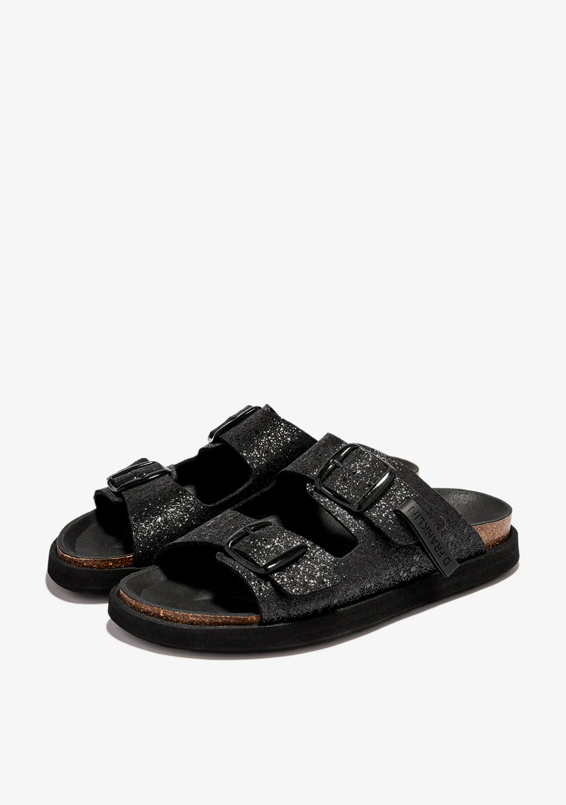 Vibe Sandals Buckle Glitter Black - Image 2