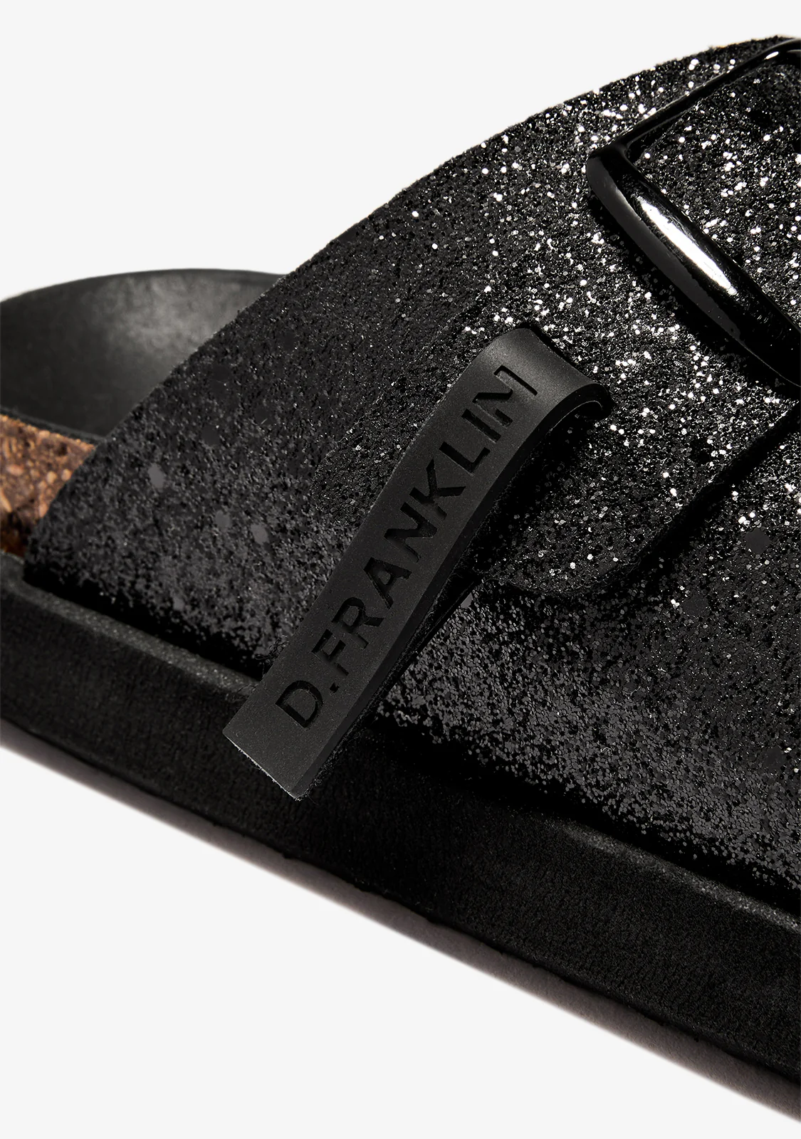 Vibe Sandals Buckle Glitter Black - Image 4