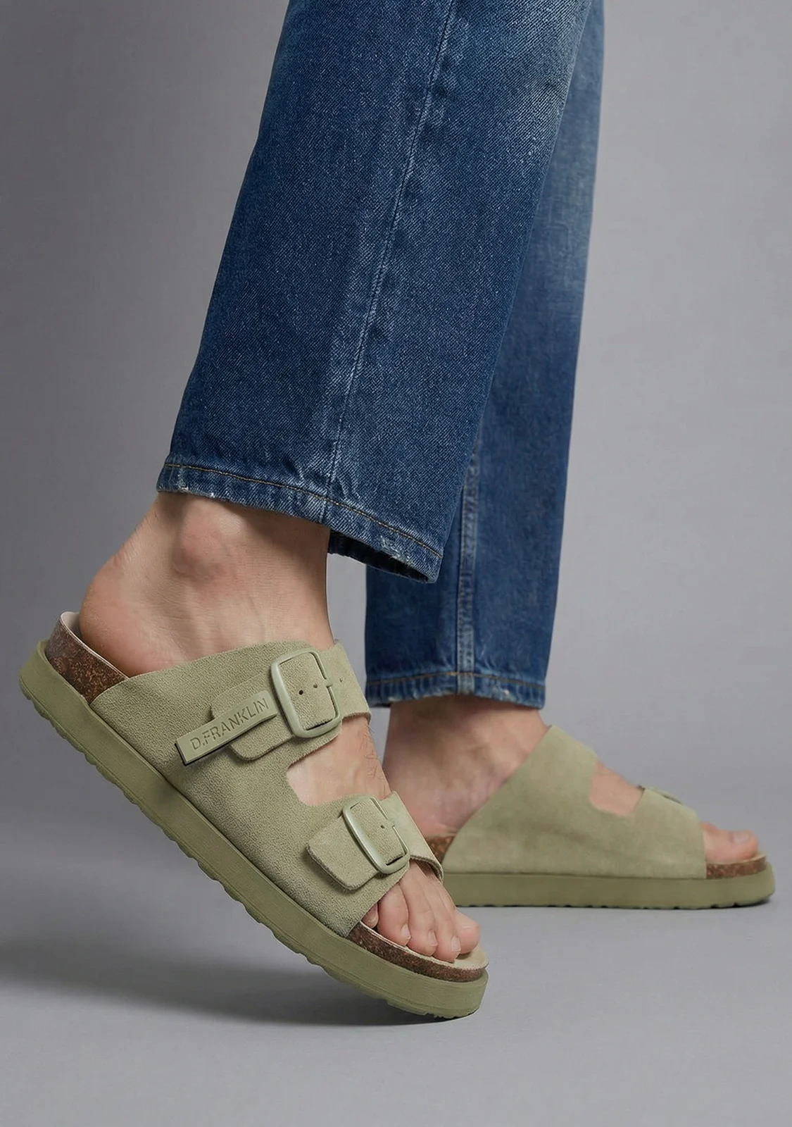 Vibe Sandals Buckle Khaki - Image 5