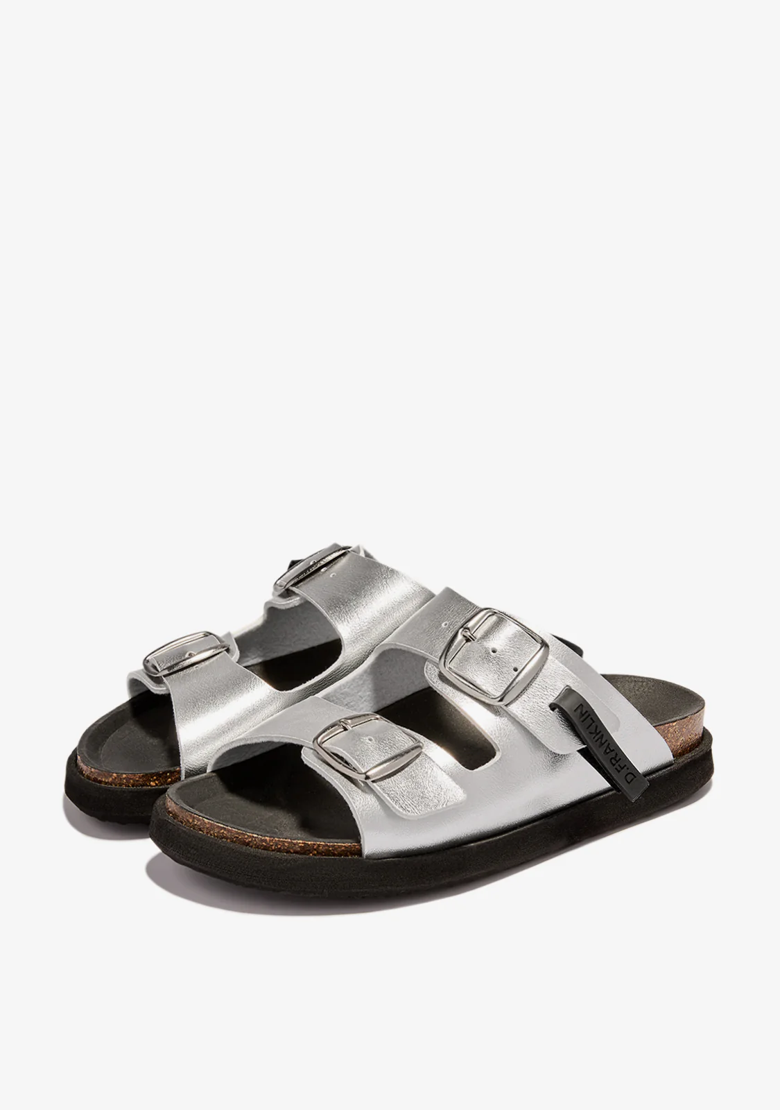Vibe Sandals Buckle Met Silver - Image 2