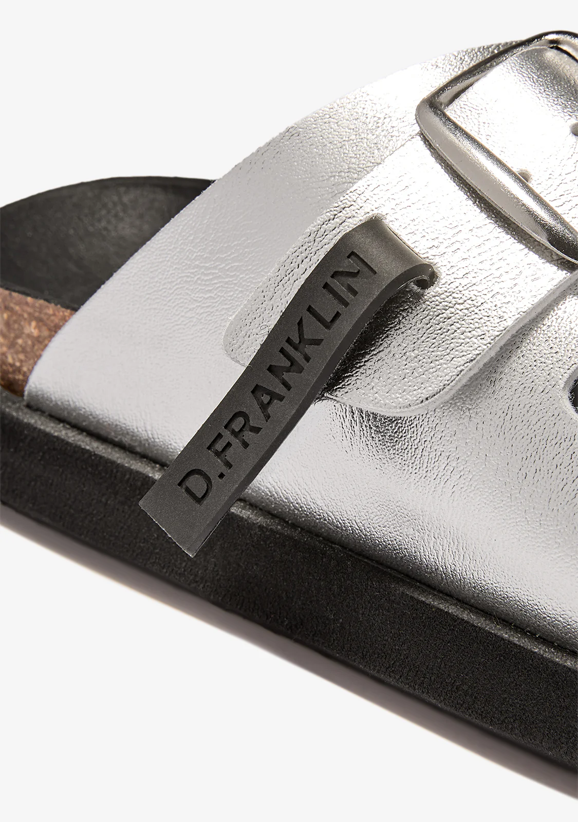Vibe Sandals Buckle Met Silver - Image 4