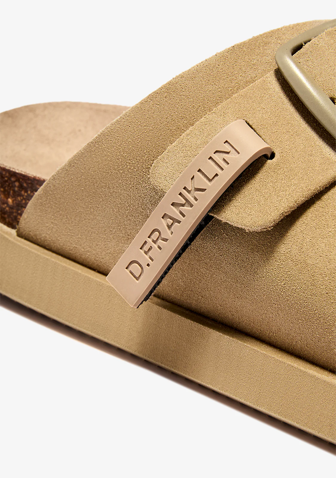 Vibe Sandals Buckle Suede Sand - Image 3