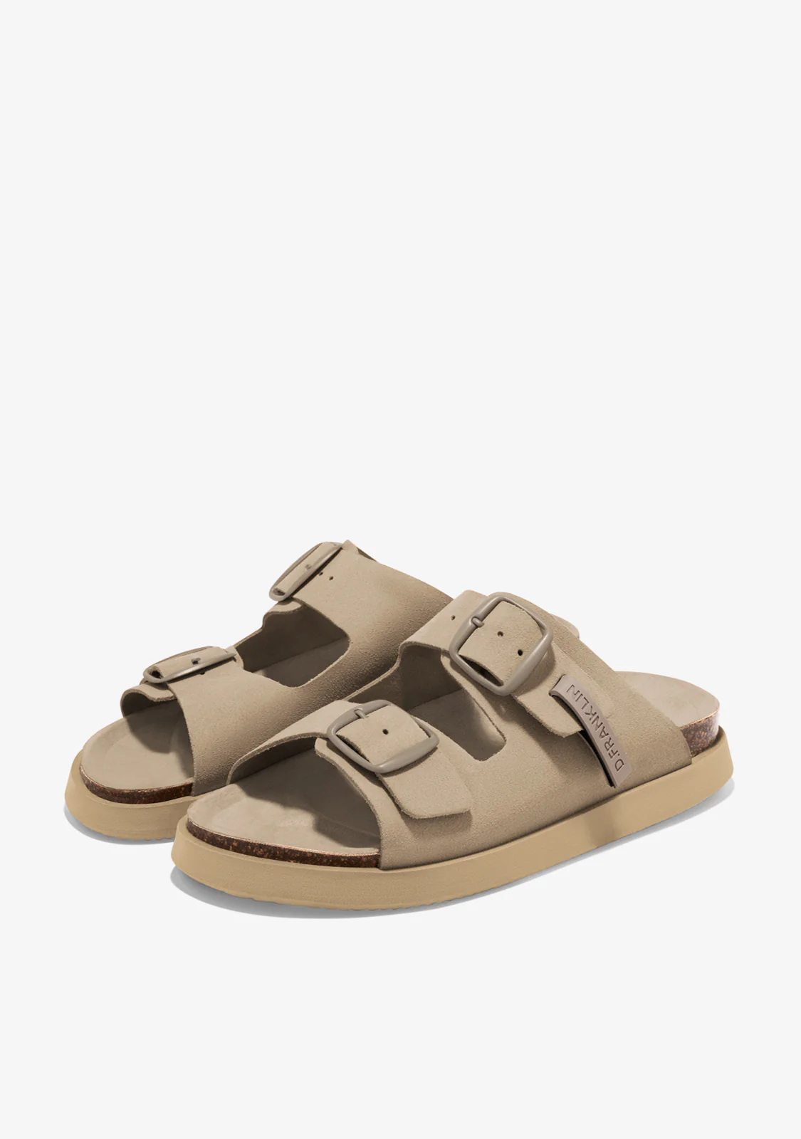 Vibe Sandals Buckle Taupe - Image 2