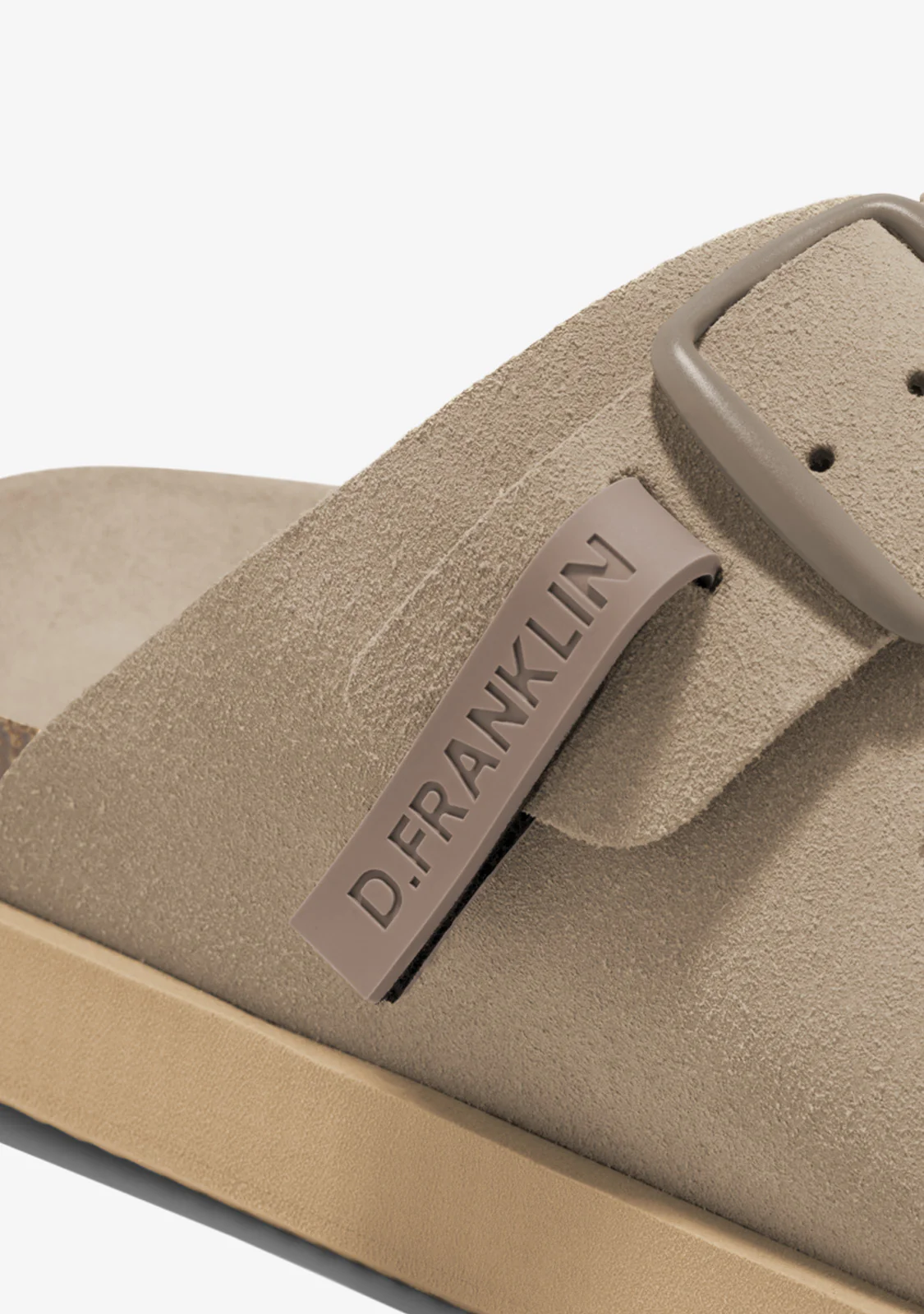 Vibe Sandals Buckle Taupe - Image 3