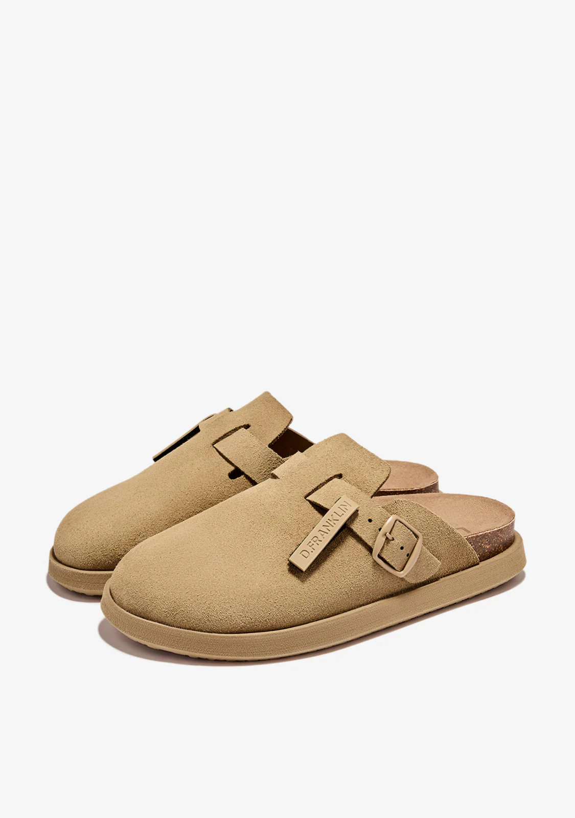 Vibe Sandals Clog Suede Sand - Image 2