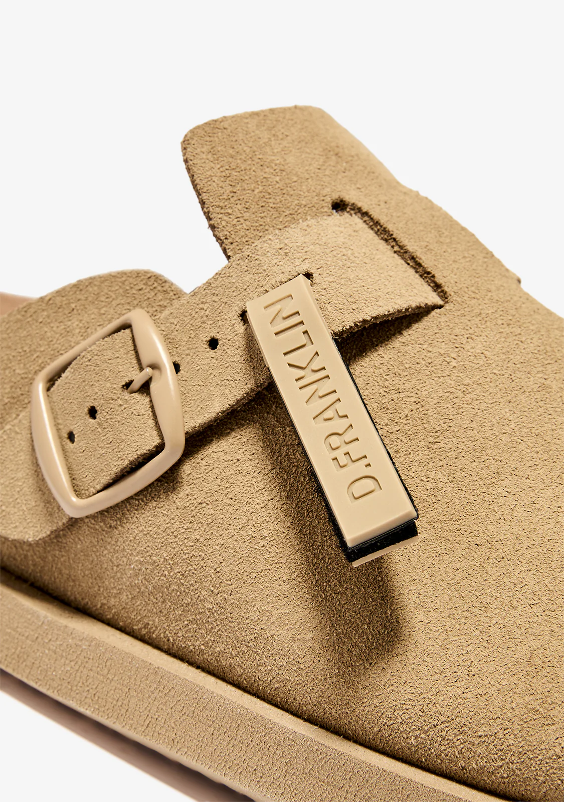 Vibe Sandals Clog Suede Sand - Image 3
