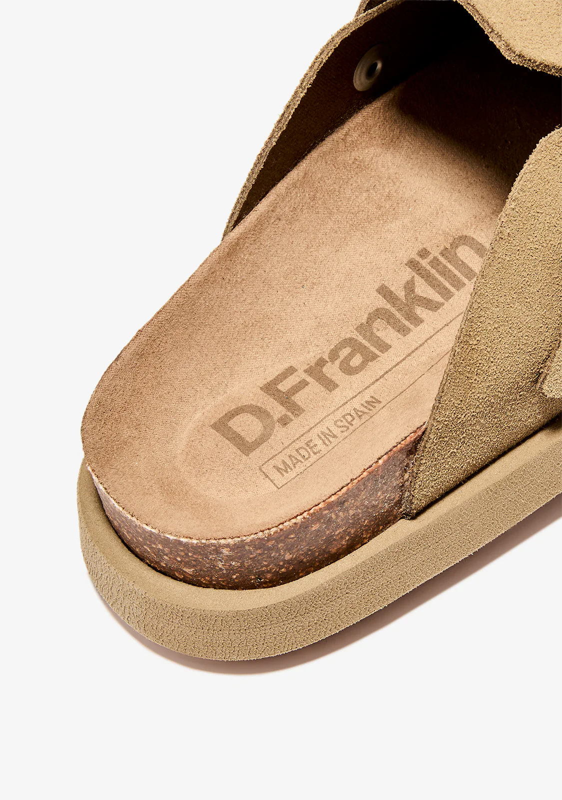 Vibe Sandals Clog Suede Sand - Image 4