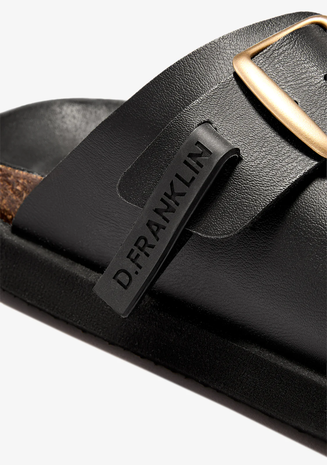 Vibe Sandals Gold Buckle Champion Black - Image 4